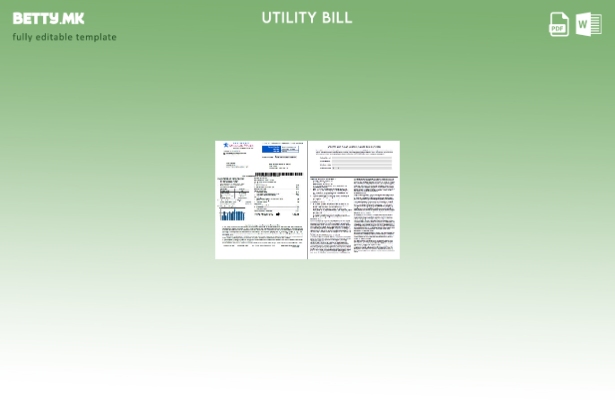 Страници со сметки за комунални услуги на Американската вода во модерен стил, ша